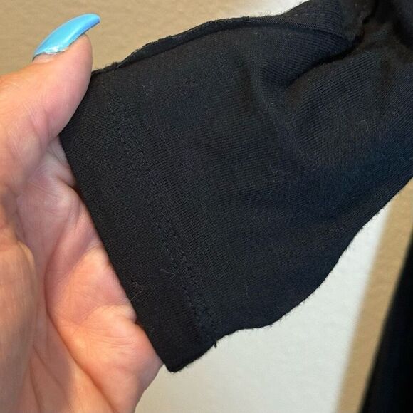 We the Free People Bleached Tie Dye Ying Yang High Low Jersey Knit Dolman Tunic - Picture 3 of 9